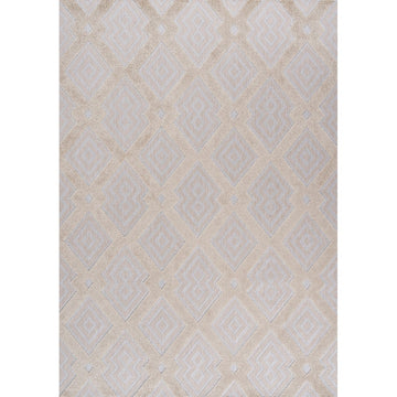 Duwun High-low Pile Ogee Trellis Tone-on-tone Indoor/outdoor Area Rug